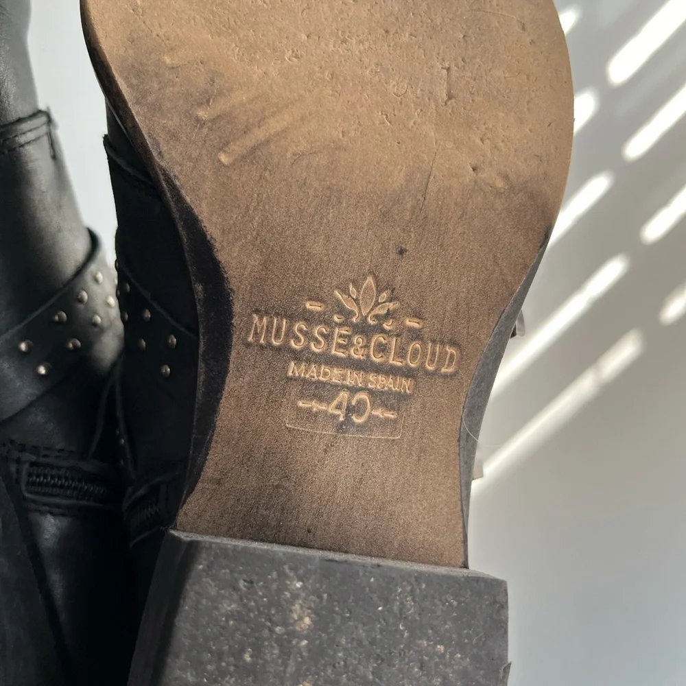 Musse and Cloud Black Buckle Ankle Boots Size 40 - Picture 9 of 14